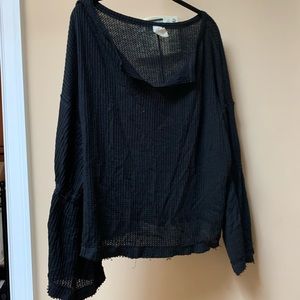 Free People Bell Sleeve Knit Top
